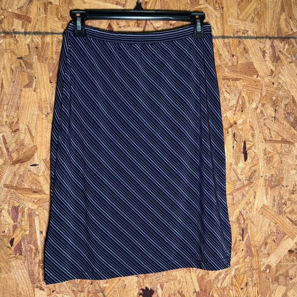 VTG Giorgio Fiorlini Striped A-line Skirt Knee Length Timeless Classy Layering S